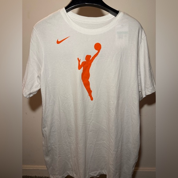 Nike Other - NWT Nike Dri-fit WNBA Men’s White Tee Shirt Orange Player $35